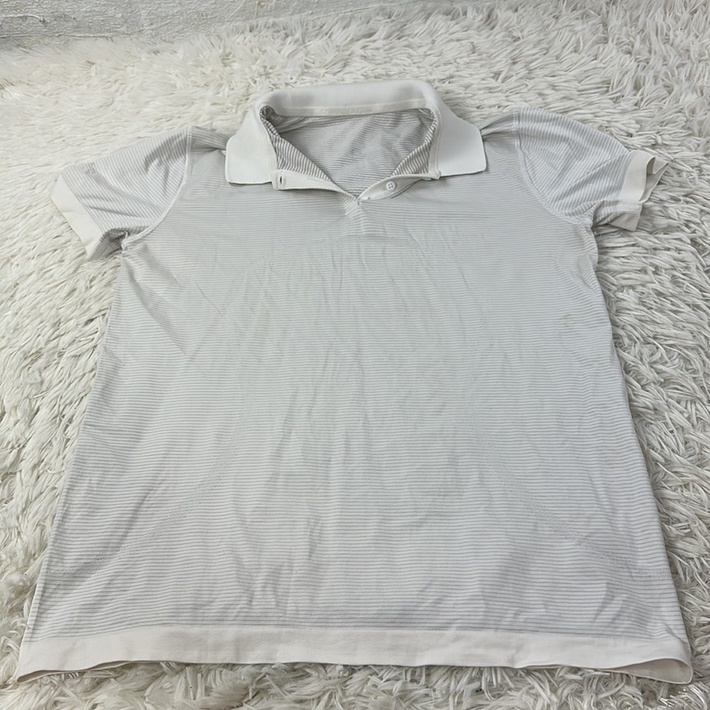Lululemon Quick-Drying Short Sleeve Polo Shirt White